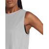 imagebaleaf Workout Tops for Women Crop Tank Top Quick Dry Athletic Gym Exercise Sleeveless Shirts Muscle Yoga Loose FitHeather Gray2 Pack