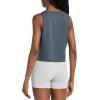 imagebaleaf Workout Tops for Women Crop Tank Top Quick Dry Athletic Gym Exercise Sleeveless Shirts Muscle Yoga Loose FitHeather Navy