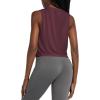 imagebaleaf Workout Tops for Women Crop Tank Top Quick Dry Athletic Gym Exercise Sleeveless Shirts Muscle Yoga Loose FitWine Red