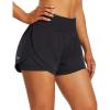imagebaleaf Womens 3quot Workout Shorts High Waisted Athletic Running Shorts with Liner Sports Lightweight Quick DryBblack