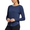 imagebaleaf Womens UPF 50 Sun Shirts UV Protection Long Sleeve Rash Guard Lightweight Quick Dry SPF Outdoor Hiking ClothingClassic Navy