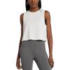 imagebaleaf Workout Tops for Women Crop Tank Top Quick Dry Athletic Gym Exercise Sleeveless Shirts Muscle Yoga Loose FitWhite