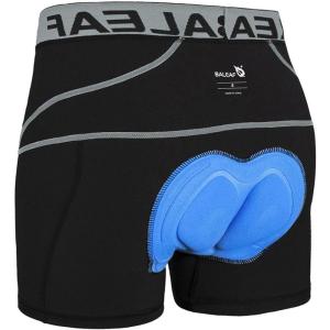 imagebaleaf Mens 3D Padded Bike Shorts Cycling Underwear MTB LinerBlackGrey