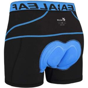 imagebaleaf Mens 3D Padded Bike Shorts Cycling Underwear MTB LinerUpgrade FabricblackBlue