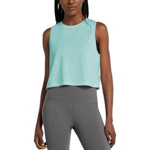 imagebaleaf Workout Tops for Women Crop Tank Top Quick Dry Athletic Gym Exercise Sleeveless Shirts Muscle Yoga Loose FitGreen