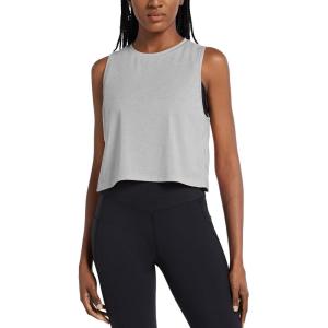 imagebaleaf Workout Tops for Women Crop Tank Top Quick Dry Athletic Gym Exercise Sleeveless Shirts Muscle Yoga Loose FitHeather Gray