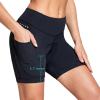 imagebaleaf 4D Padded Bike Shorts Women Cycling Underwear Gel Padding PocketsBlack