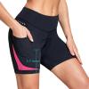 imagebaleaf 4D Padded Bike Shorts Women Cycling Underwear Gel Padding PocketsPink