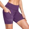 imagebaleaf 4D Padded Bike Shorts Women Cycling Underwear Gel Padding PocketsPurple Ii