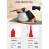 imagebaleaf Freeleaf Womens 8quot High Waist Biker Shorts with Pockets Yoga Running Volleyball Workout Gym Shorts for Summer SpandexBlack