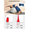 imagebaleaf Freeleaf Womens 8quot High Waist Biker Shorts with Pockets Yoga Running Volleyball Workout Gym Shorts for Summer SpandexGibraltar Sea