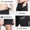 imagebaleaf Mens Padded Bike Shorts Cycling Road Biking Riding Bicycle Cycle Wear Pockets UPF 50 MTB Accessories TightsClassicblack