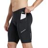 imagebaleaf Mens Padded Bike Shorts Cycling Road Biking Riding Bicycle Cycle Wear Pockets UPF 50 MTB Accessories TightsClassicblack