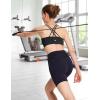 imagebaleaf Nuleaf Sports Bras for Women Strappy Longline Yoga Padded Bras High Impact Molded Cups Workout Crop TopBlack