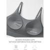 imagebaleaf Sweatleaf Adjustable Sports Bras for Women Padded Racerback Yoga Bra High Impact Molded Cup Workout BraDark Grey