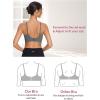 imagebaleaf Sweatleaf Adjustable Sports Bras for Women Padded Racerback Yoga Bra High Impact Molded Cup Workout BraDark Grey