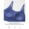 imagebaleaf Sweatleaf Adjustable Sports Bras for Women Padded Racerback Yoga Bra High Impact Molded Cup Workout BraNavy Blue