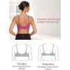 imagebaleaf Sweatleaf Adjustable Sports Bras for Women Padded Racerback Yoga Bra High Impact Molded Cup Workout BraRose Red