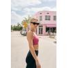 imagebaleaf Sweatleaf Adjustable Sports Bras for Women Padded Racerback Yoga Bra High Impact Molded Cup Workout BraRose Red
