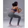 imagebaleaf Sweatleaf Womens High Waisted Leggings 25quot Tummy Control Butt Lifting Yoga Workout Running PantsDark Grey