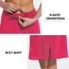 imagebaleaf Womens 20quot Knee Length Golf Skorts Long Athletic Tennis Skirts for Women Active Casual Pockets UV Protection01deep Pink
