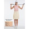 imagebaleaf Womens 20quot Knee Length Golf Skorts Long Athletic Tennis Skirts for Women Active Casual Pockets UV Protection01khaki