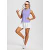 imagebaleaf Womens Golf Shirts Tank Tops Sleeveless Tennis Polo Racerback with Collar Athletic Tanks Quick DryRacerbackdark Lavender