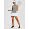 imagebaleaf Womens Golf Shirts Tank Tops Sleeveless Tennis Polo Racerback with Collar Athletic Tanks Quick DryRacerbacklight Grey