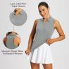 imagebaleaf Womens Golf Shirts Tank Tops Sleeveless Tennis Polo Racerback with Collar Athletic Tanks Quick DryRacerbacklight Grey