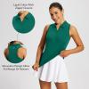 imagebaleaf Womens Golf Shirts Tank Tops Sleeveless Tennis Polo Racerback with Collar Athletic Tanks Quick DryRacerbacksublime Green