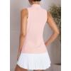 imagebaleaf Womens Golf Shirts Tank Tops Sleeveless Tennis Polo Racerback with Collar Athletic Tanks Quick DryRegularpink