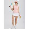 imagebaleaf Womens Golf Shirts Tank Tops Sleeveless Tennis Polo Racerback with Collar Athletic Tanks Quick DryRegularpink