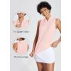 imagebaleaf Womens Golf Shirts Tank Tops Sleeveless Tennis Polo Racerback with Collar Athletic Tanks Quick DryRegularpink