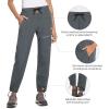 imagebaleaf Womens Hiking Pants Quick Dry Lightweight Water Resistant Elastic Waist Cargo Pants for All Seasons27dark Gray