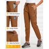 imagebaleaf Womens Hiking Pants Quick Dry Lightweight Water Resistant Elastic Waist Cargo Pants for All Seasons29caramel