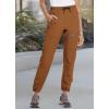imagebaleaf Womens Hiking Pants Quick Dry Lightweight Water Resistant Elastic Waist Cargo Pants for All Seasons29caramel