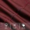imagebaleaf Womens Knee Length Cotton Capri Leggings with Pockets High Waisted Casual Summer Yoga Workout Exercise PantsWine Red