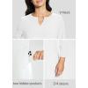 imagebaleaf Womens Sun Protection Swim Cover Up Dress with Pockets 34 Sleeve UPF 50 Tunic Beach Coverups Dress 2024Solidwhite