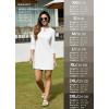 imagebaleaf Womens Sun Protection Swim Cover Up Dress with Pockets 34 Sleeve UPF 50 Tunic Beach Coverups Dress 2024Solidwhite