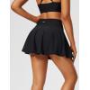 imagebaleaf Womens Tennis Skirts High Waisted Tummy Control Pleated Athletic Golf Skorts Skirts for Running with 2 PocketsBlack
