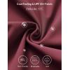 imagebaleaf Womens Yoga Capris Pants with Pockets Lightweight UPF50 Drawstring Waist Petite Athletic Sweatpants Casual SummerWine Red