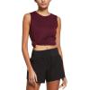 imagebaleaf Workout Tank Tops for Women Sleeveless Running Athletic Loose Fit Yoga Tops Active Shirts Sports Gym ExerciseDeep Burgundy