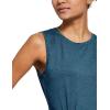 imagebaleaf Workout Tank Tops for Women Sleeveless Running Athletic Loose Fit Yoga Tops Active Shirts Sports Gym ExerciseHeather Blue