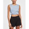 imagebaleaf Workout Tank Tops for Women Sleeveless Running Athletic Loose Fit Yoga Tops Active Shirts Sports Gym ExerciseLight Blue