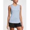 imagebaleaf Workout Tank Tops for Women Sleeveless Running Athletic Loose Fit Yoga Tops Active Shirts Sports Gym ExerciseLight Blue