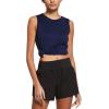 imagebaleaf Workout Tank Tops for Women Sleeveless Running Athletic Loose Fit Yoga Tops Active Shirts Sports Gym ExerciseNavy