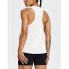 imagebaleaf Workout Tank Tops for Women Sleeveless Running Athletic Loose Fit Yoga Tops Active Shirts Sports Gym ExerciseRacerbackwhite
