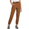 imagebaleaf Womens Hiking Pants Quick Dry Lightweight Water Resistant Elastic Waist Cargo Pants for All Seasons29caramel