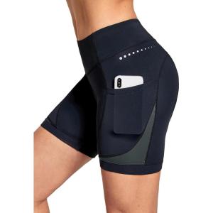 imagebaleaf 4D Padded Bike Shorts Women Cycling Underwear Gel Padding PocketsGrey