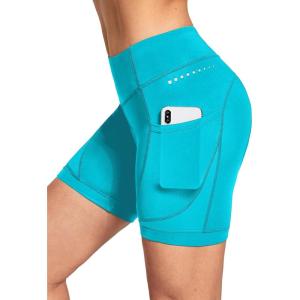 imagebaleaf 4D Padded Bike Shorts Women Cycling Underwear Gel Padding PocketsNavy Blue